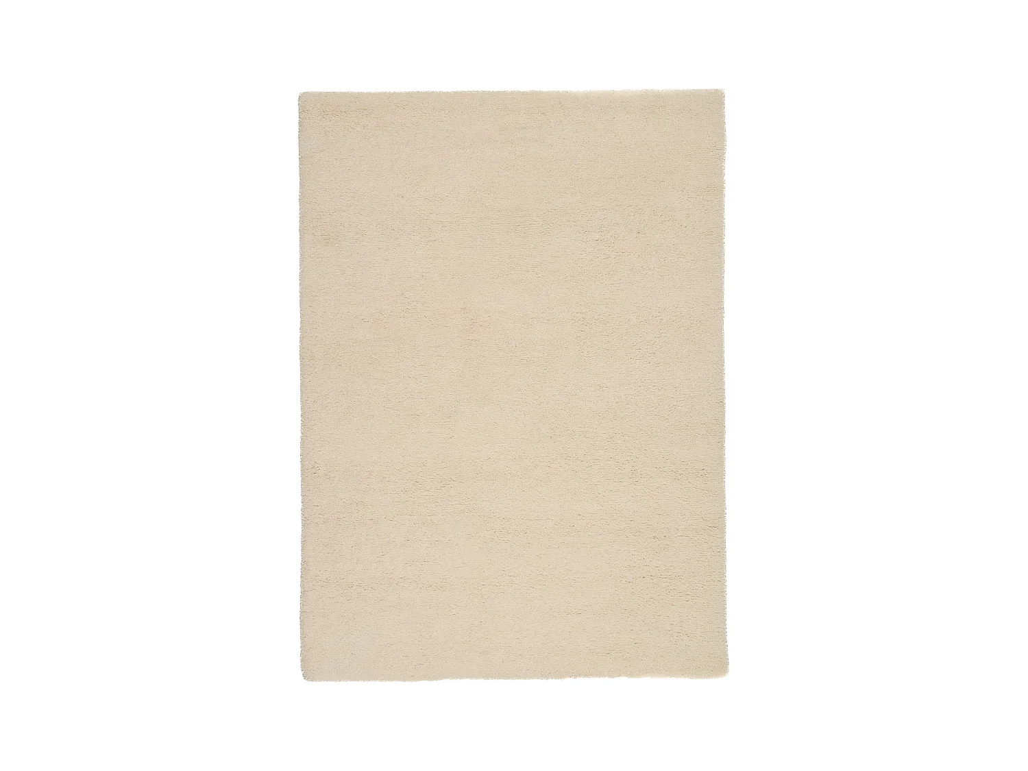 Tapis berbère noué à la main en laine 60x120 cm blanc Hadj