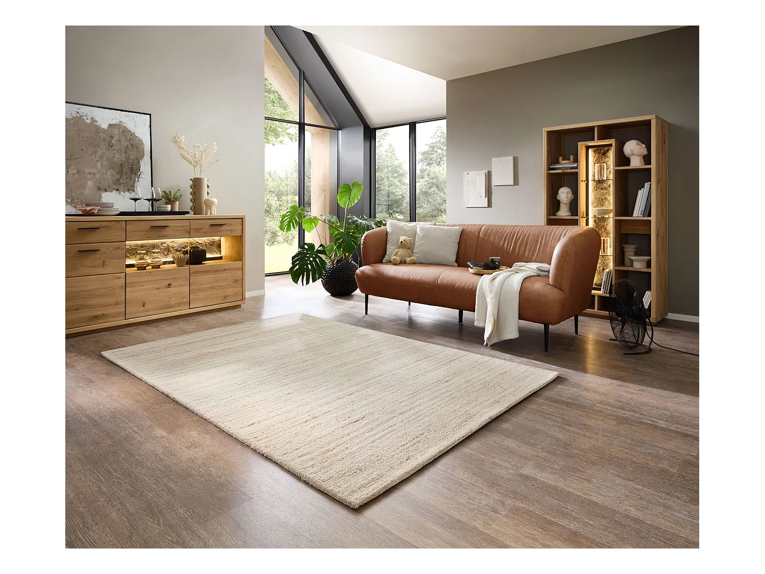 Tapis en laine tufté à la main, style berbère 160x230 cm mélange Royal Berber