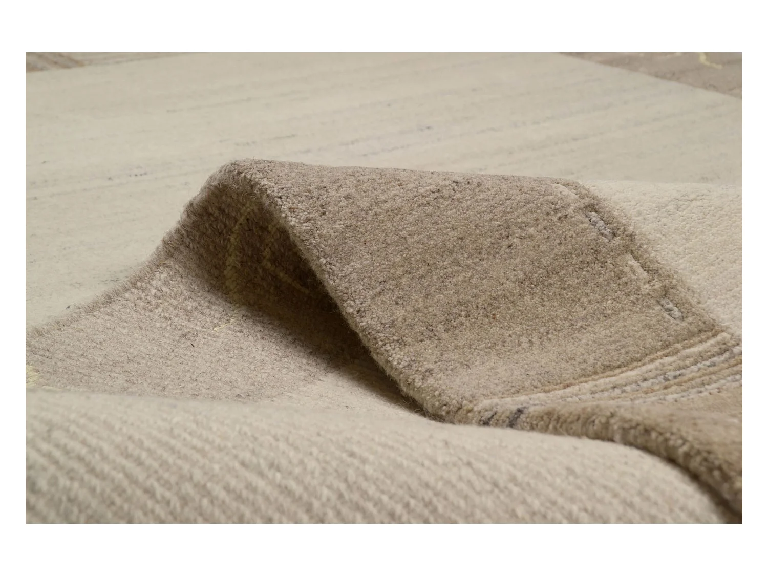 Tapis en laine noué à la main 120x180 cm natural gris Nakarta