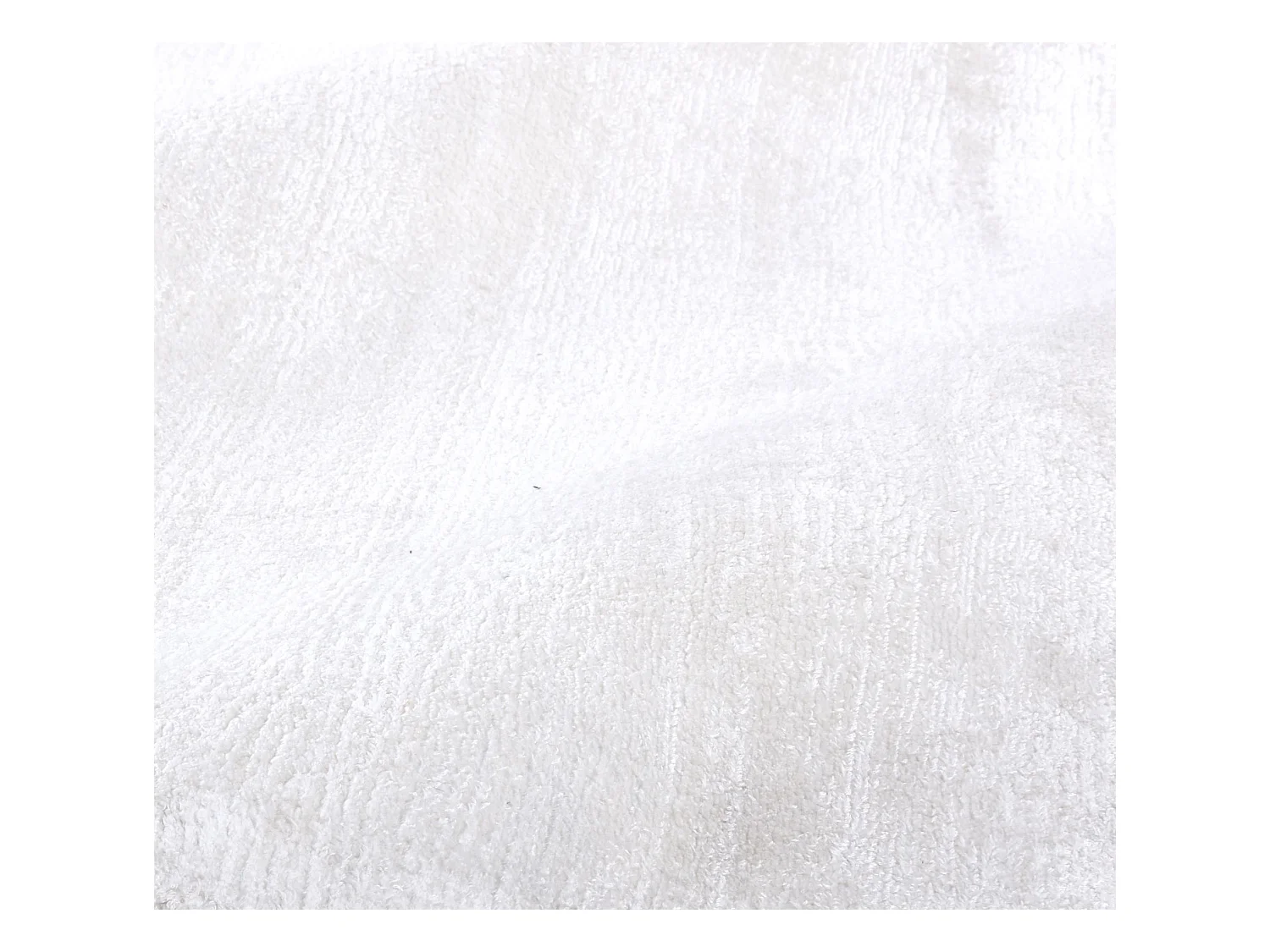 Handgewebter Viskoseteppich 65x135 cm Weiß Shine