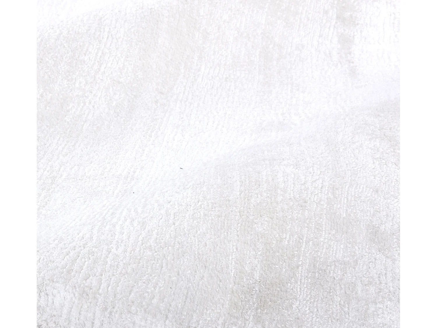 Tapis en viscose tissé à la main 65x135 cm blanc Shine