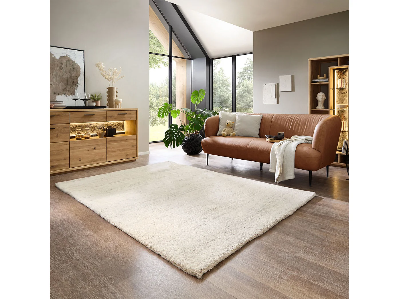 Tapis berbère noué à la main en laine  200x300 cm jaspe Taza Royal