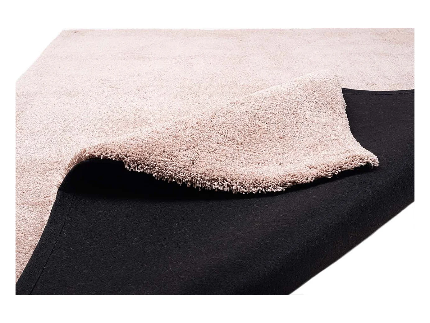 Tapis Shaggy tufté à la main 85x155 cm beige Cozy