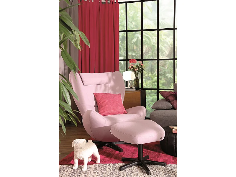 Handgewebter Viskoseteppich 65x135 cm Fuchsia Shine