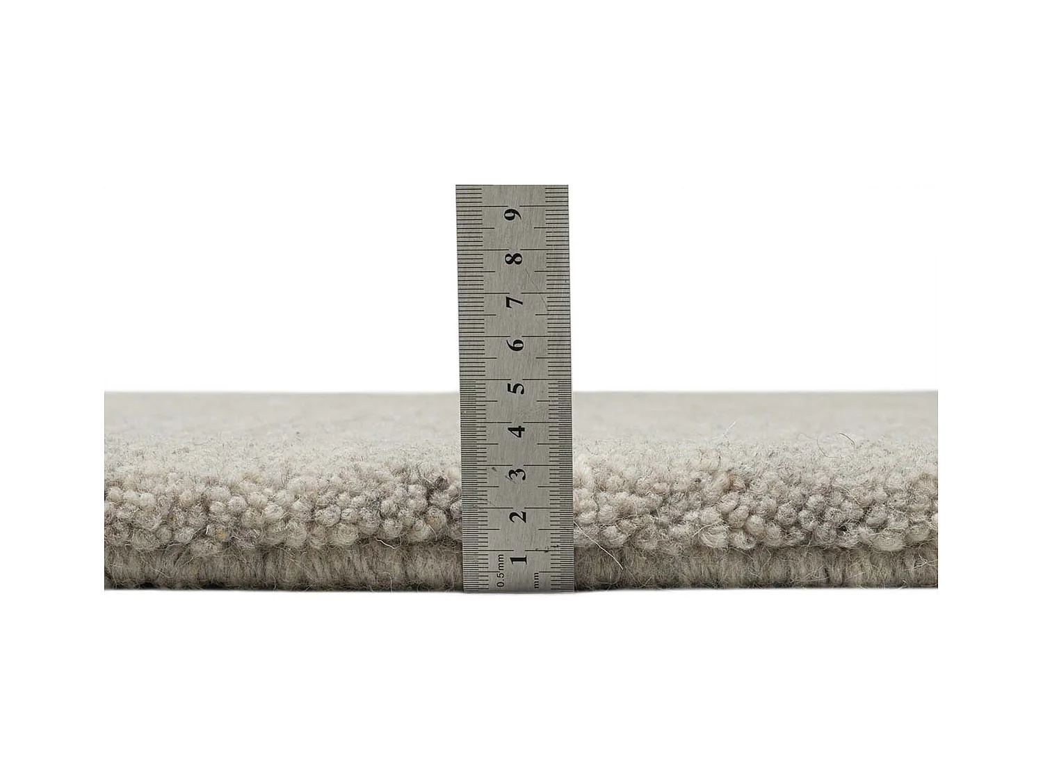 Handgeknüpfter Berberteppich aus Wolle 250x250 cm Sand Imaba Super