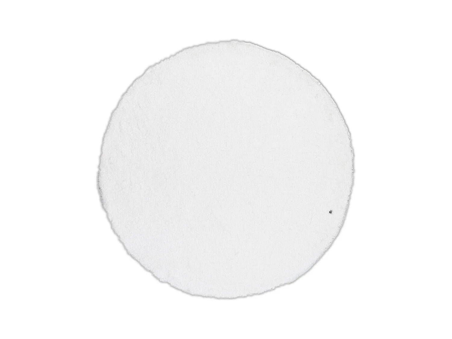 Tapis Shaggy tufté à la main 100x100 cm blanc Cozy