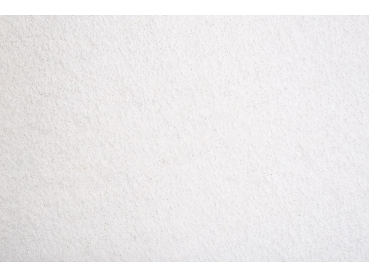 Tapis Shaggy tufté à la main 100x100 cm blanc Cozy