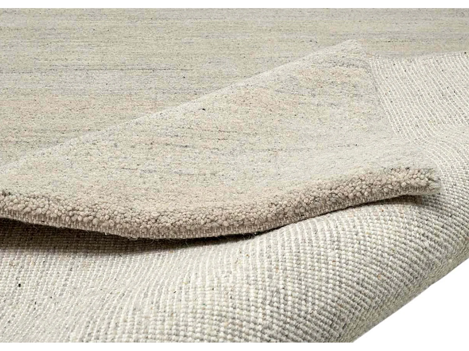 Tapis berbère noué à la main en laine 90x160 cm sable Imaba Super