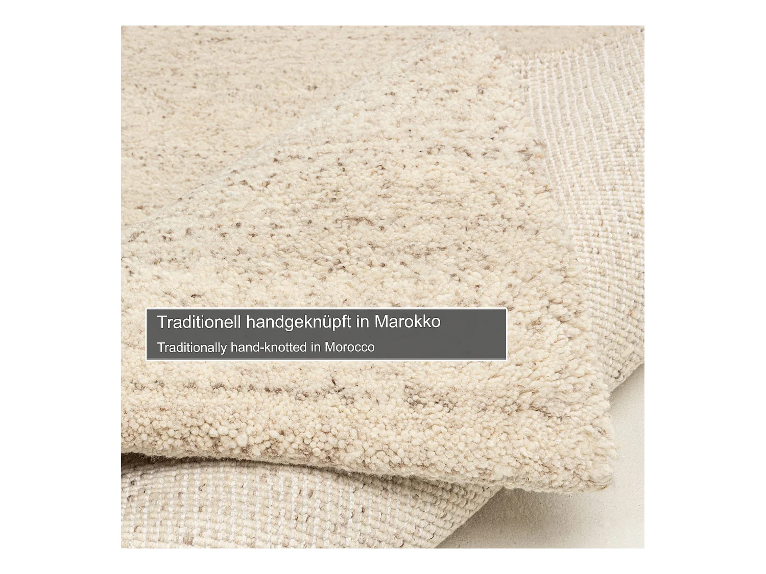 Tapis berbère noué à la main en laine  40x60 cm jaspe Taza Royal