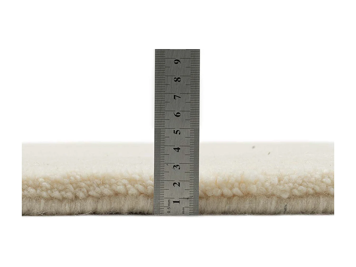 Tapis berbère noué à la main en laine 170x240 cm blanc Imaba Super