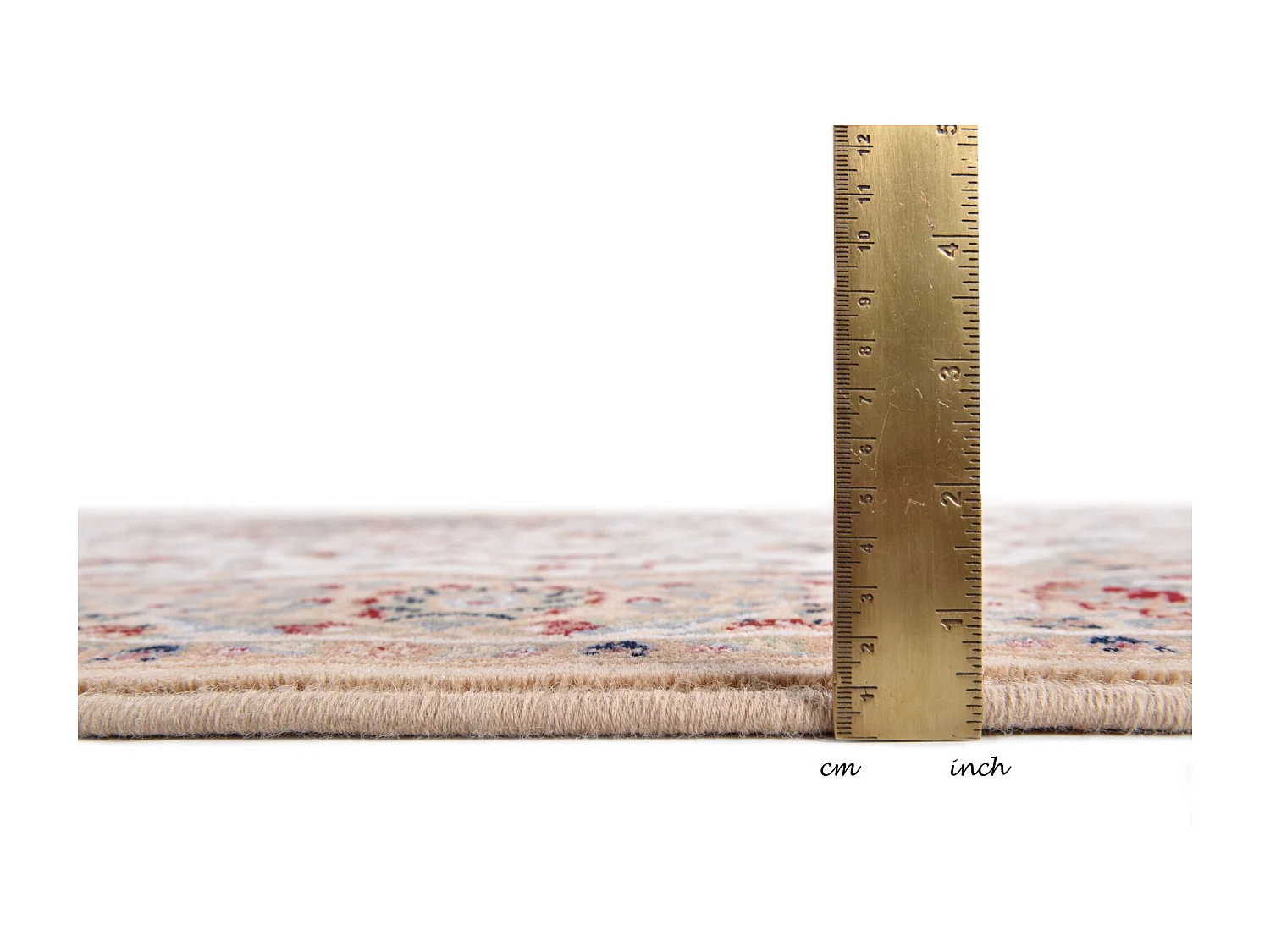 Tapis d'Orient tissé avec bordure 133x190 cm beige Dolna