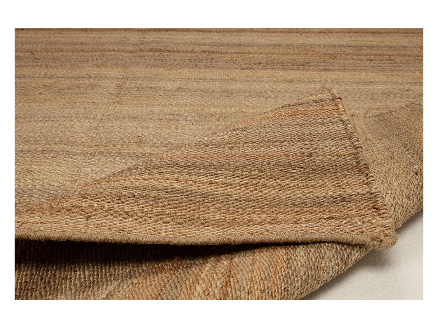 Handgearbeiteter Juteteppich 70x140 cm Natur Forest