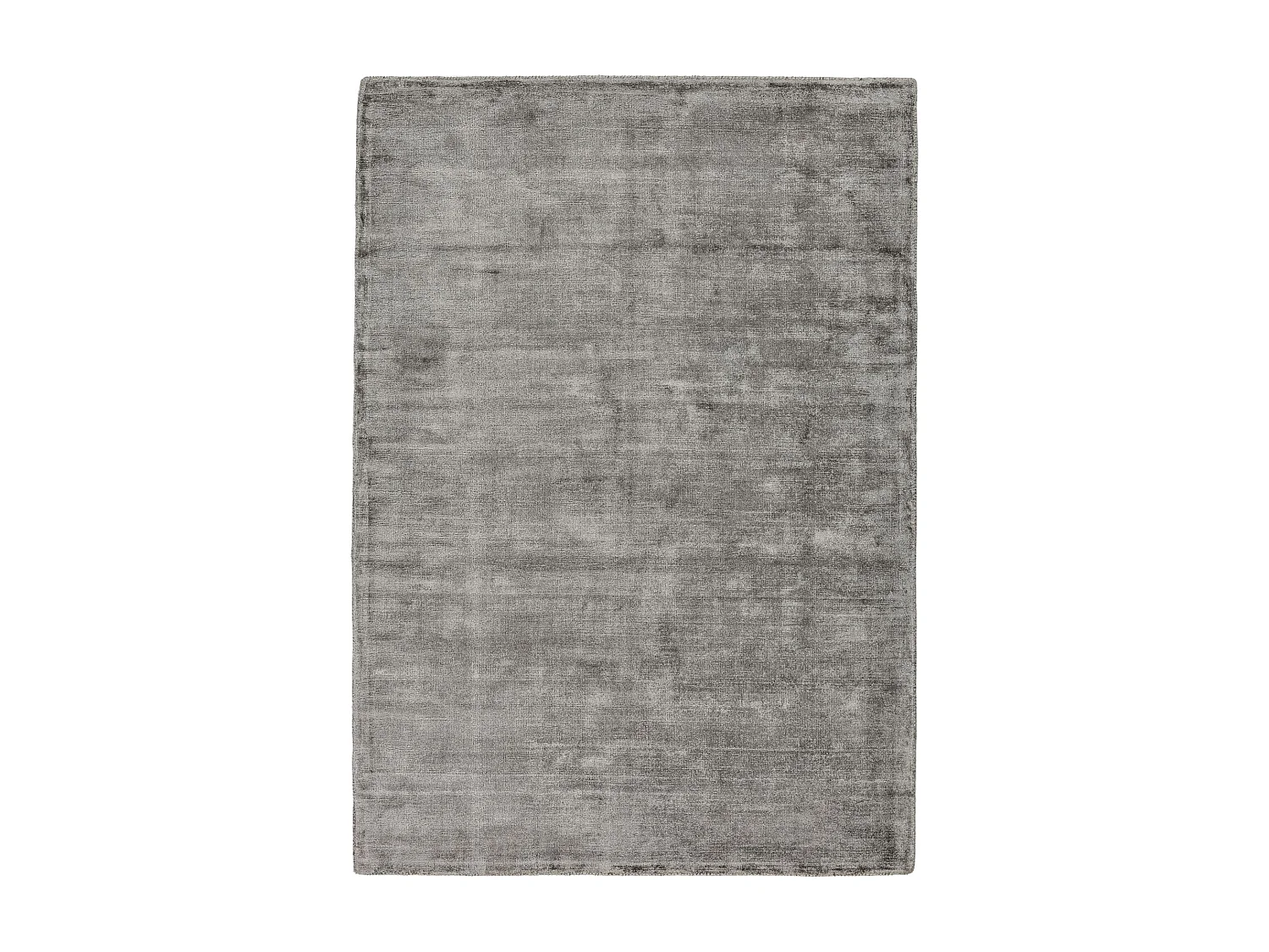 Tapis tissé à la main en viscose40x60 cm gris Star