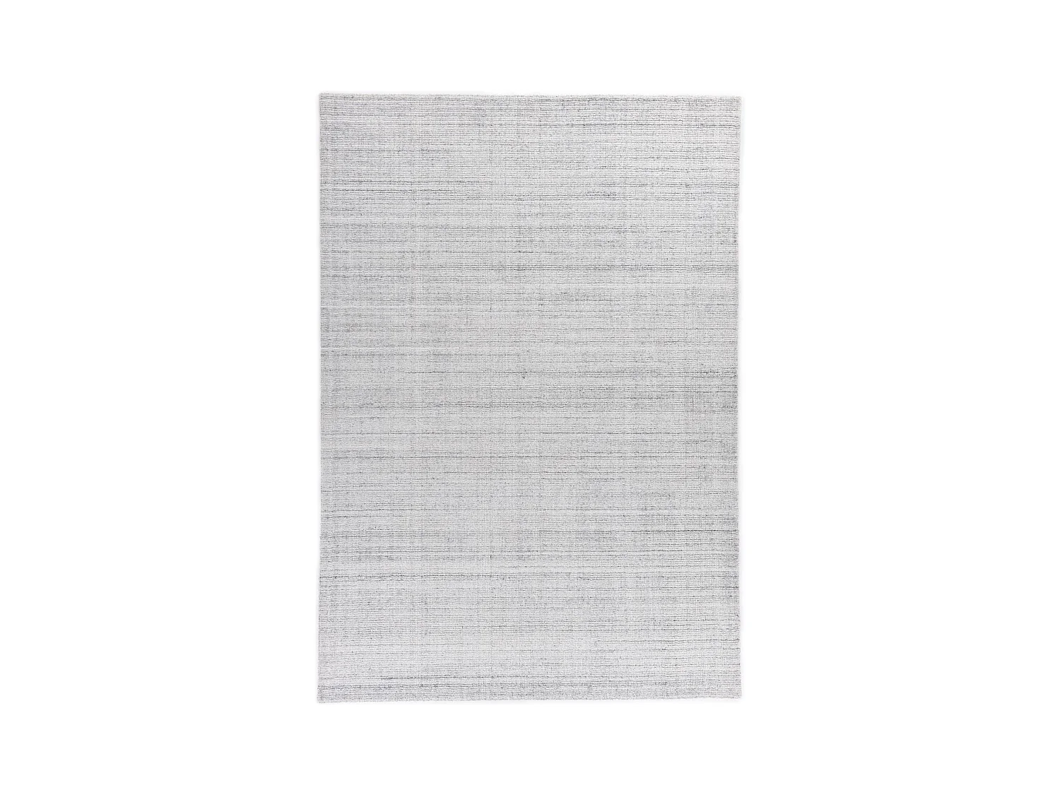 Hygge-Teppich aus Viskose und Wolle 170x240 cm Silber Boston