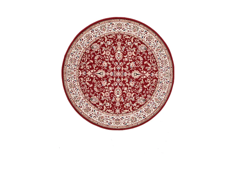 Tapete oriental tecido com borda 200x200 cm vermelho Dolna