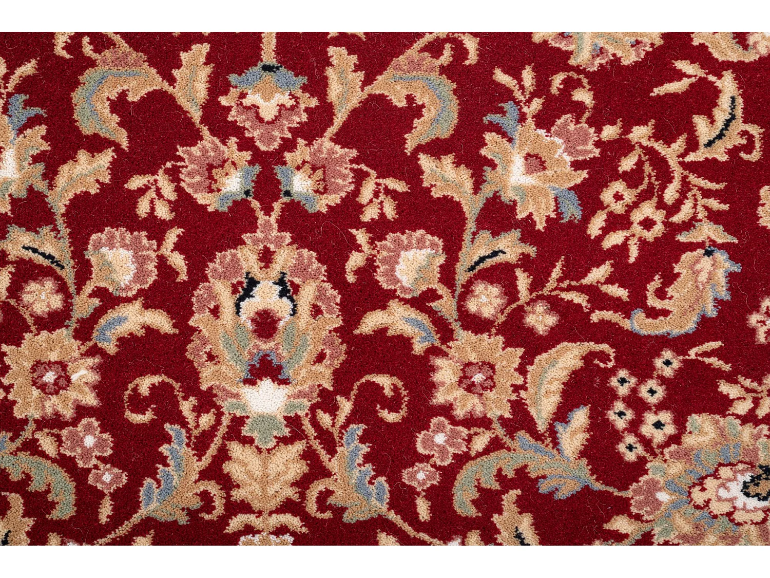 Tapis d'Orient tissé avec bordure 200x200 cm rouge Dolna
