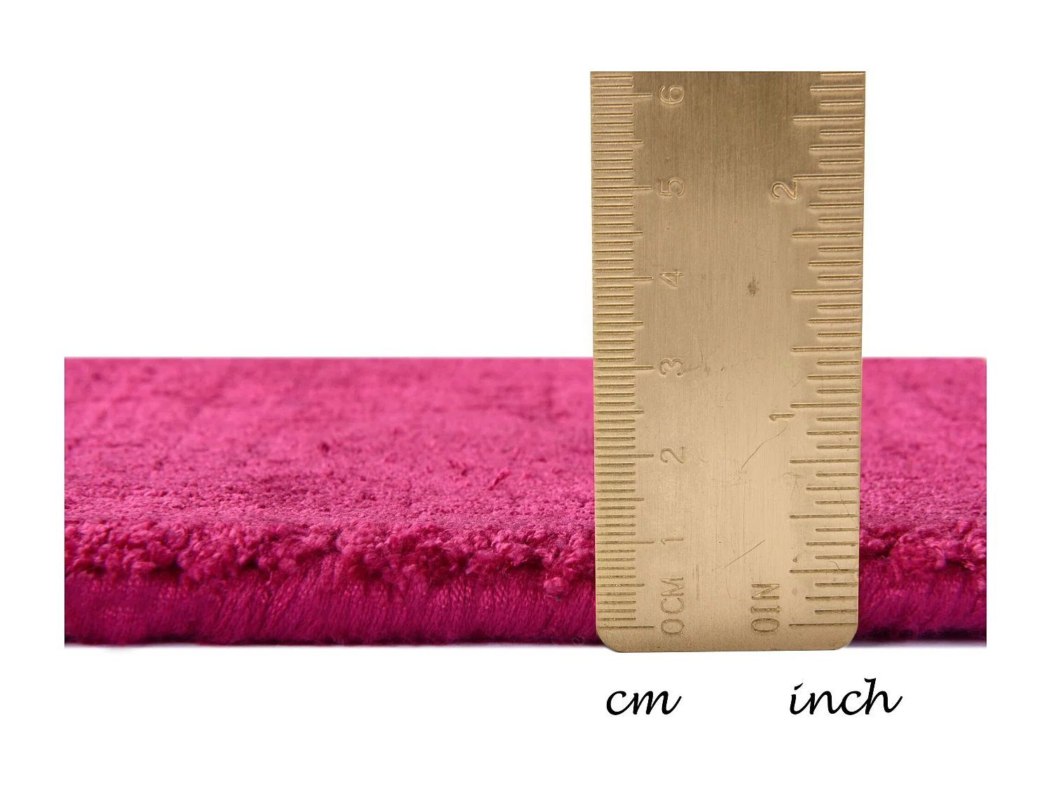 Handgewebter Viskoseteppich 250x350 cm Fuchsia Shine