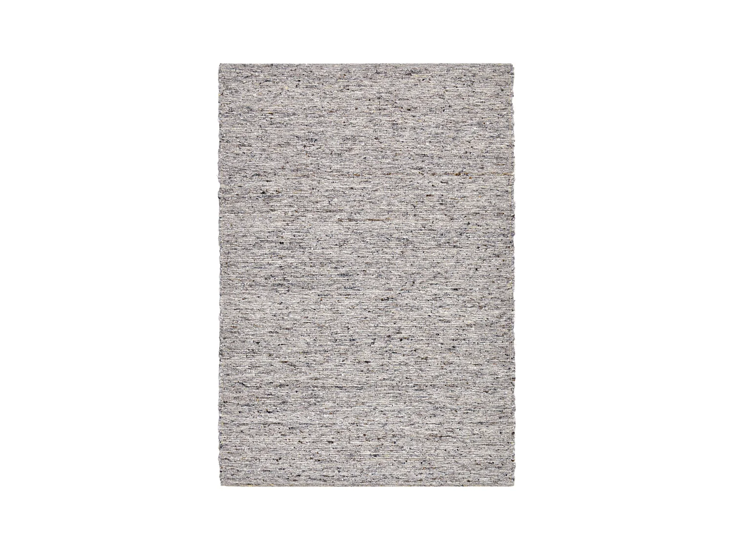 Wollteppich handgewebt wendbar 160x230 cm Grau Alm-Glück