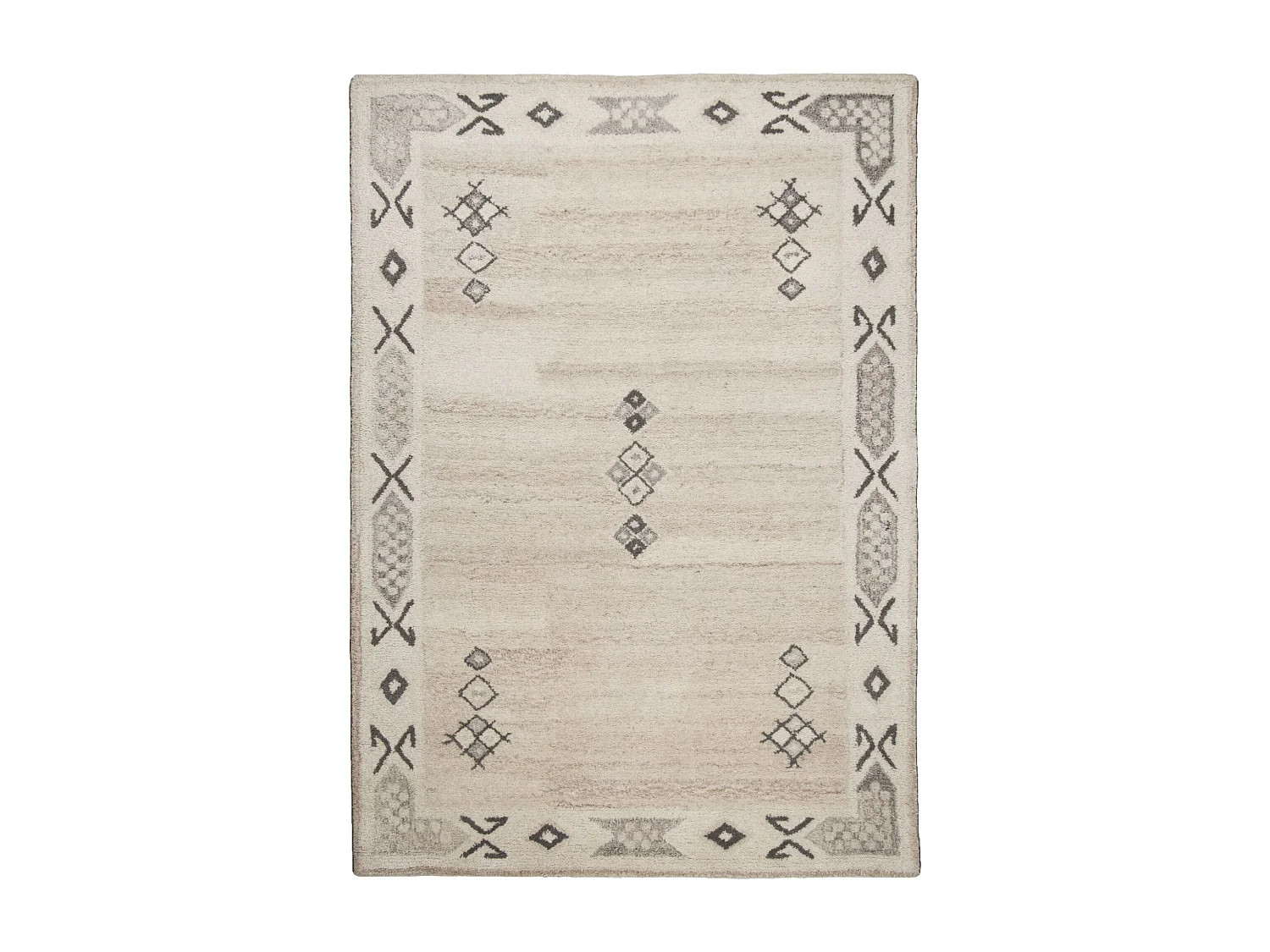 Tapis en laine tufté à la main, style berbère 70x140 cm mélange Royal Berber