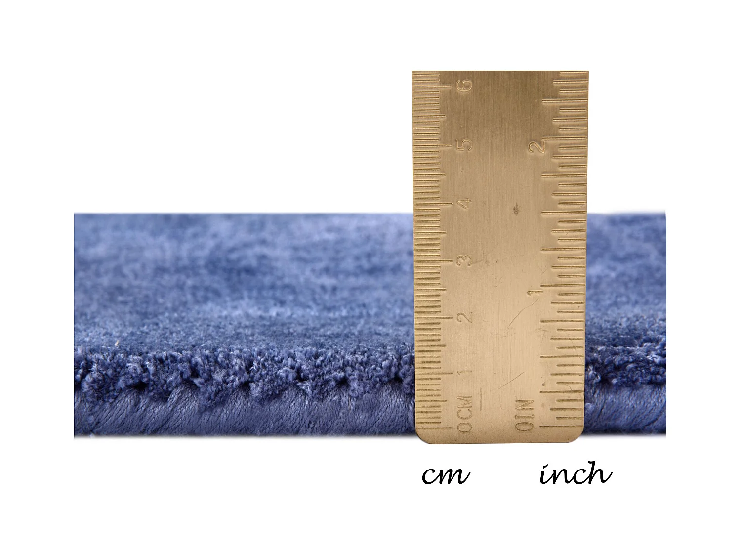 Tapis en viscose tissé à la main 190x290 cm bleu Shine