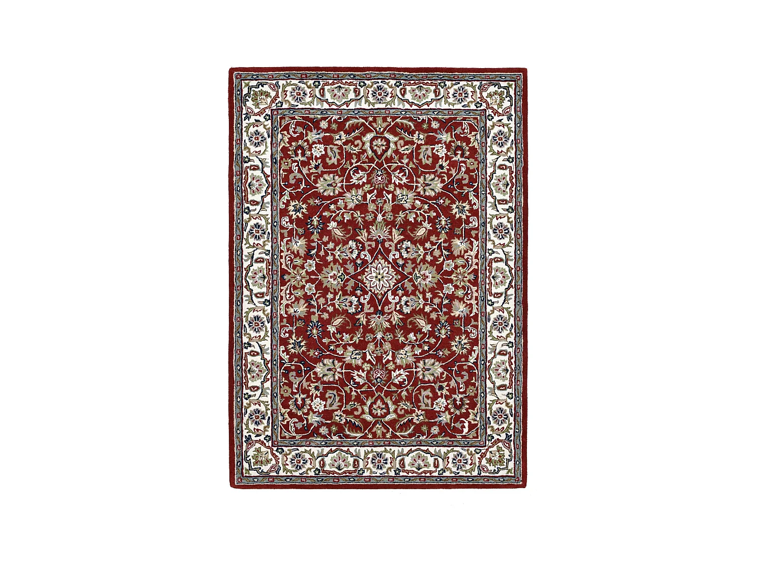 Tapis d'Orient tufté à la main en laine 90x160 cm rouge Royal Orient