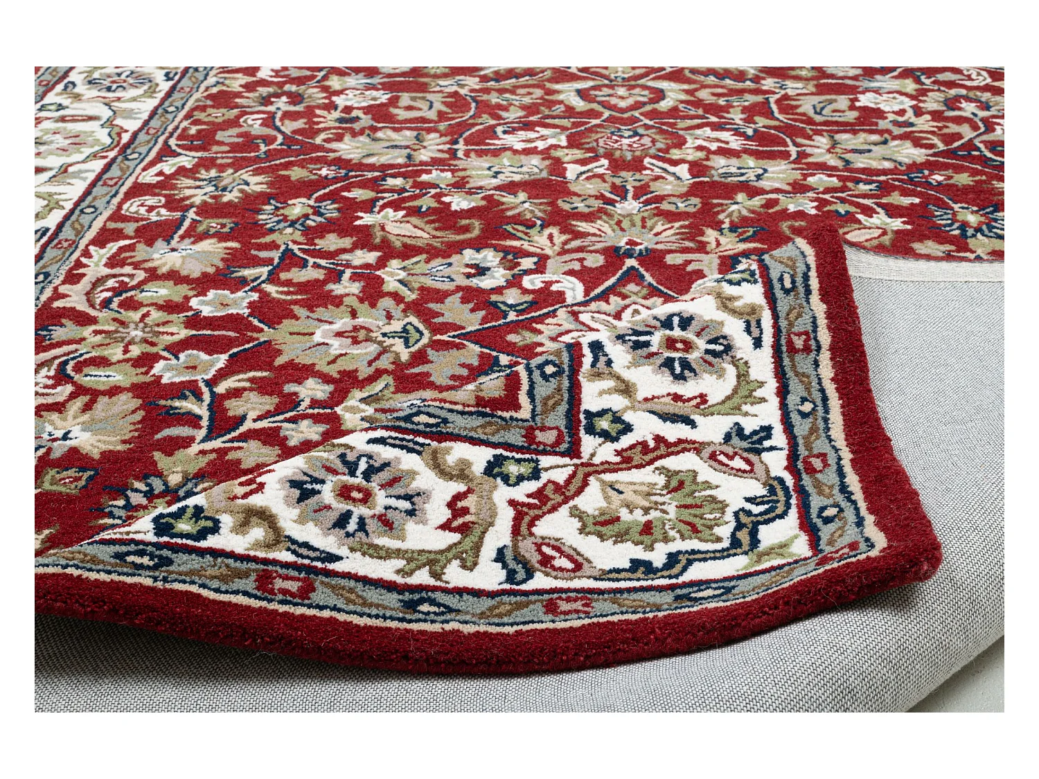 Tapis d'Orient tufté à la main en laine 90x160 cm rouge Royal Orient