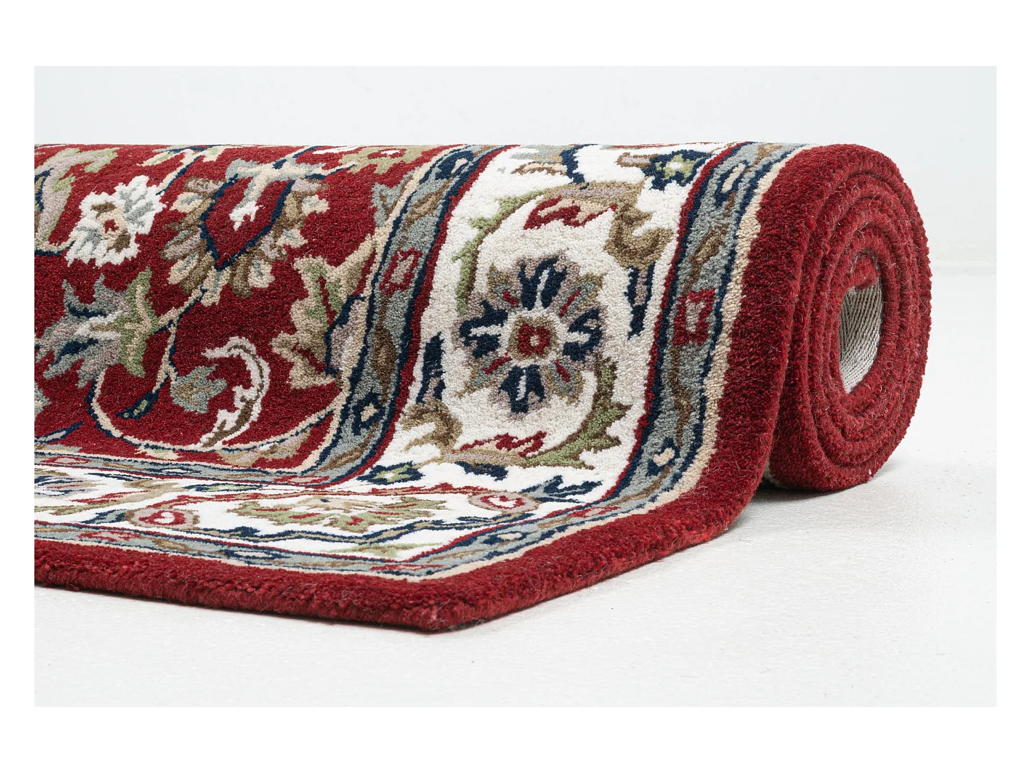 Tapis d'Orient tufté à la main en laine 90x160 cm rouge Royal Orient