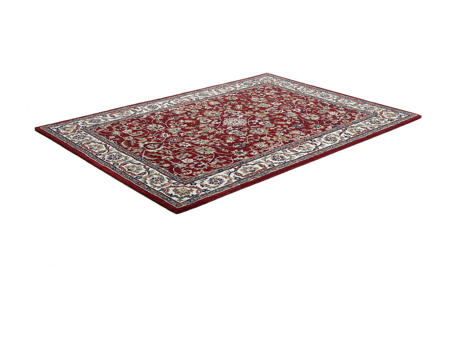 Tapete oriental tufado à mão em lã  90x160 cm vermelho Royal Orient