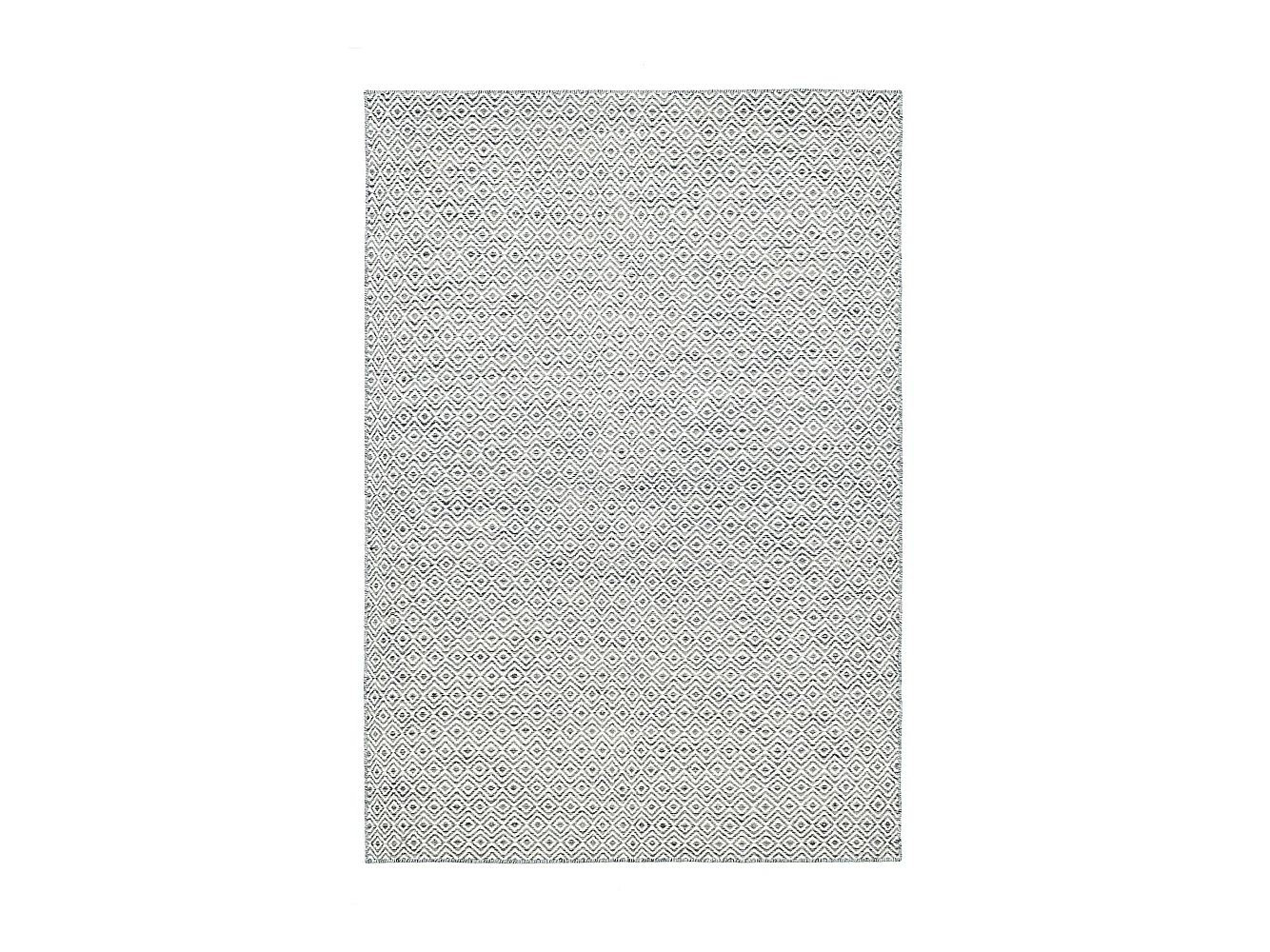 Wollteppich im skandinavischen Stil 80x150 cm Natur Grau Trondheim