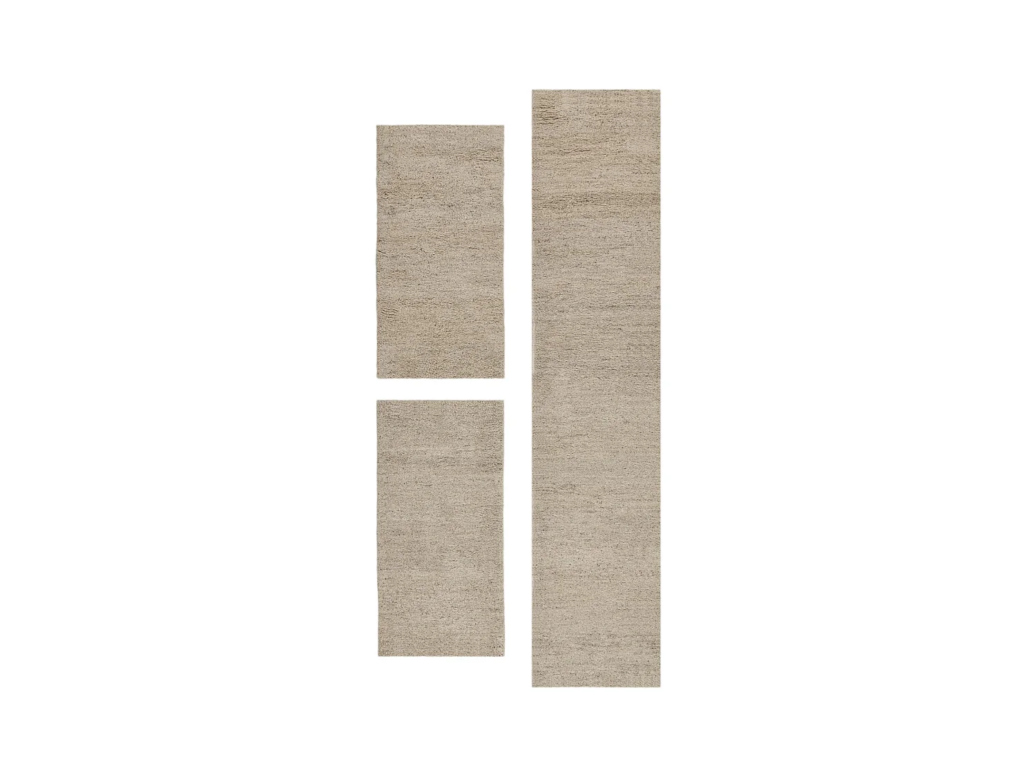 Tapete berbere feito à mão em lã  70x620 cm areia Taza Royal