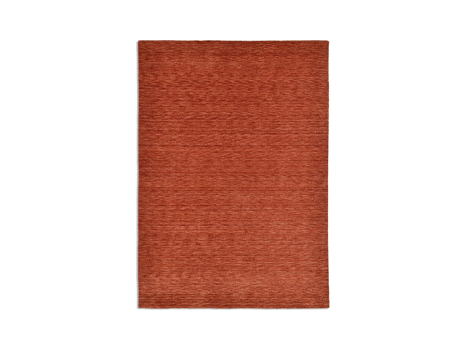 Handgewebter UNI Teppich 250x350 cm Terrakotta Holi