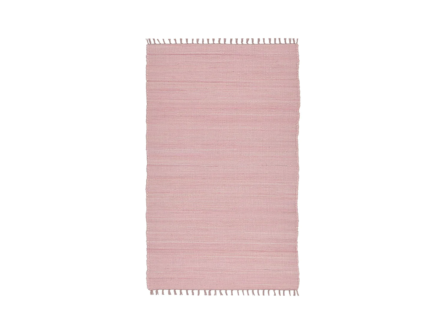 Baumwollteppich handgewebt und wendbar 60x120 cm Rose Happy Cotton