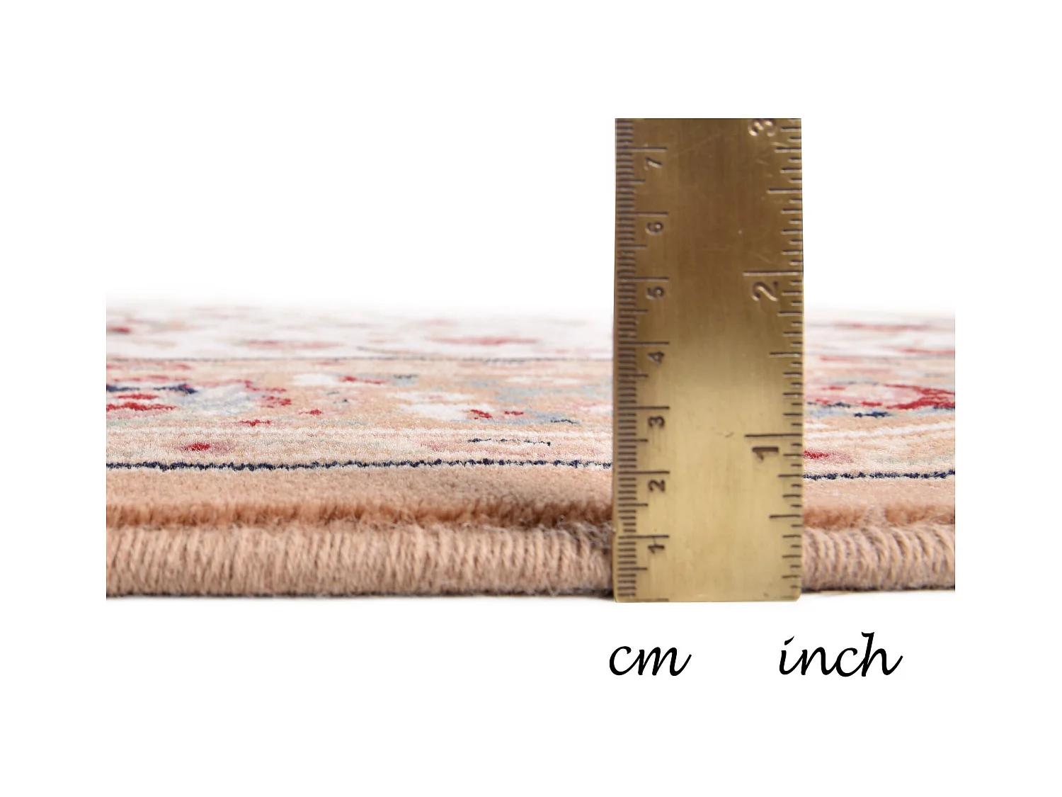 Gewebter Orientteppich mit Bordüre 50x80 cm Beige Dolna