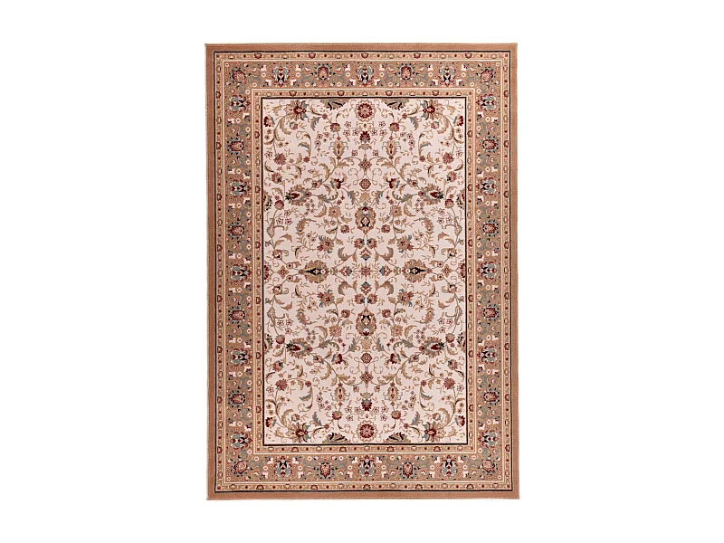 Gewebter Orientteppich mit Bordüre 50x80 cm Beige Dolna