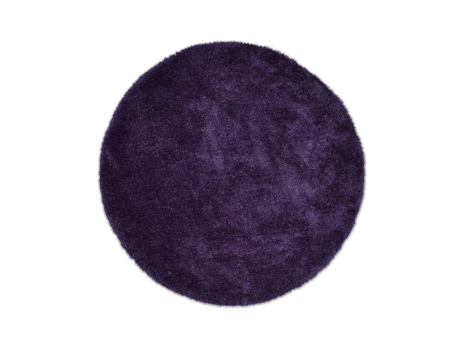 Tapis Shaggy tufté à la main 100x100 cm violette Cozy