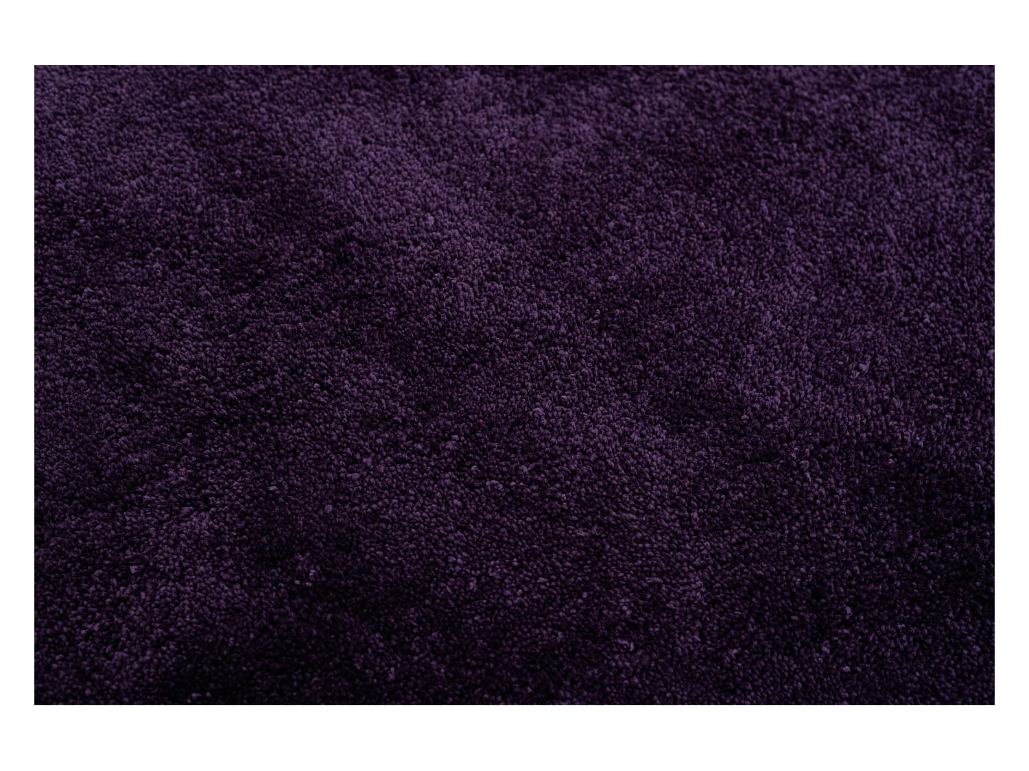 Handgetufteter Shaggyteppich 100x100 cm Lila Cozy
