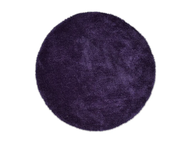 Tapis Shaggy tufté à la main 100x100 cm violette Cozy