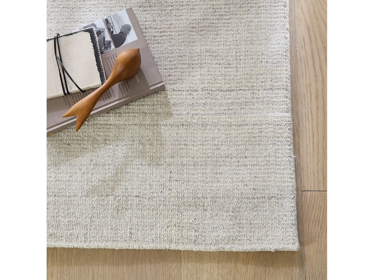 Hygge-tapijt van viscose en wol  190x290 cm beige Boston