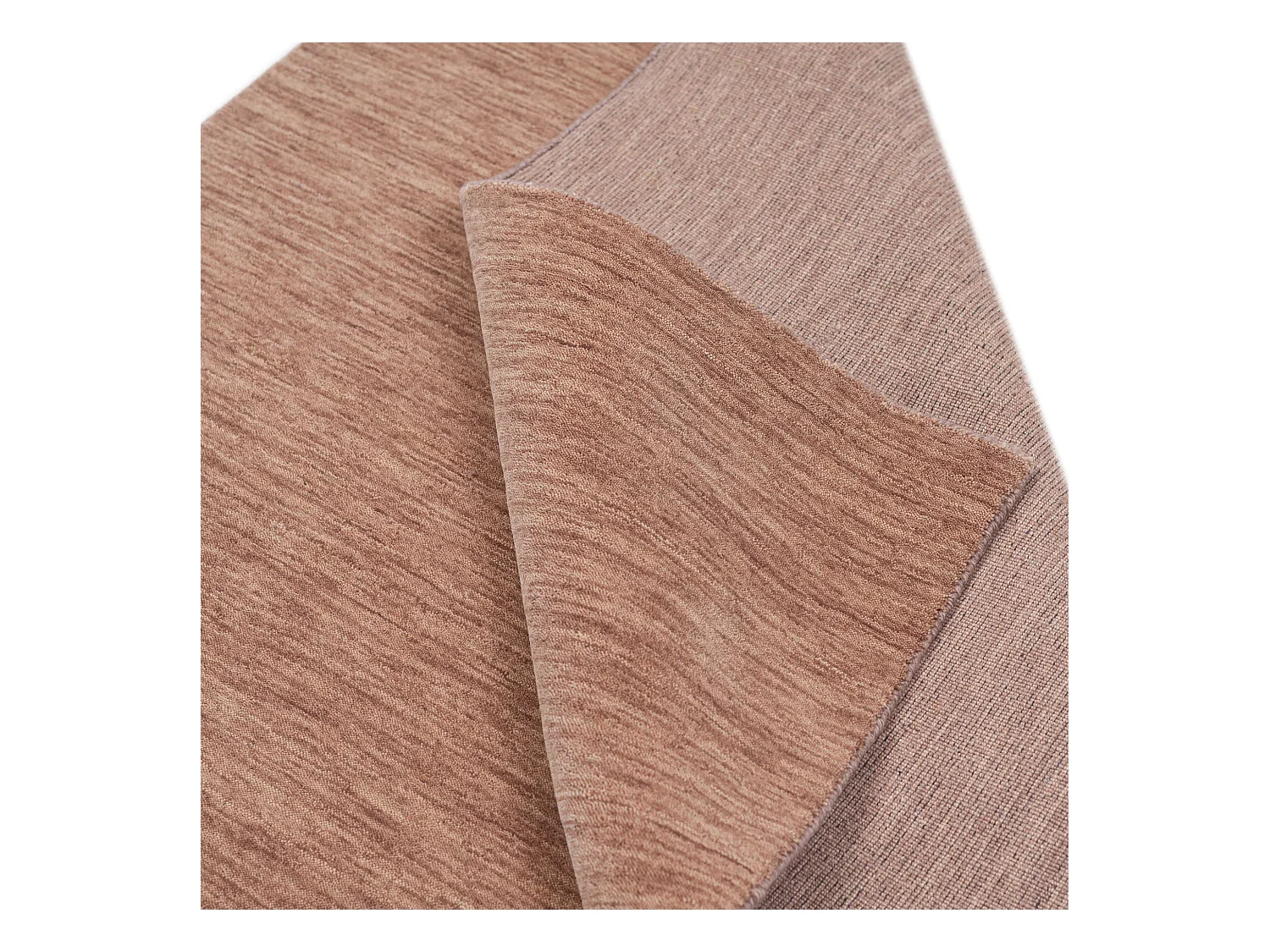 Handgewebter UNI Teppich 140x200 cm Beige Holi