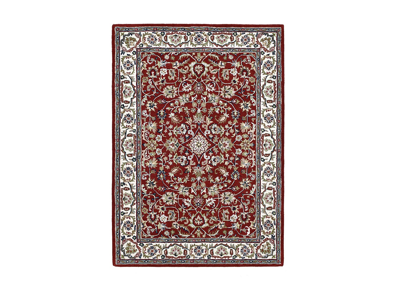 Handgetuft tapijt van wol 170x240 cm rood Royal Orient
