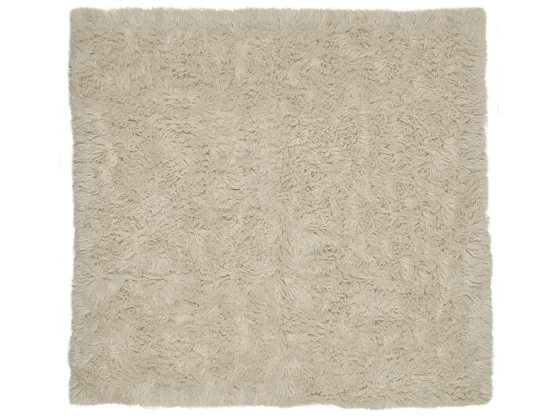 Flokati-tapijt uit Griekenland  200x200 cm natuurlijk Flokos XXL