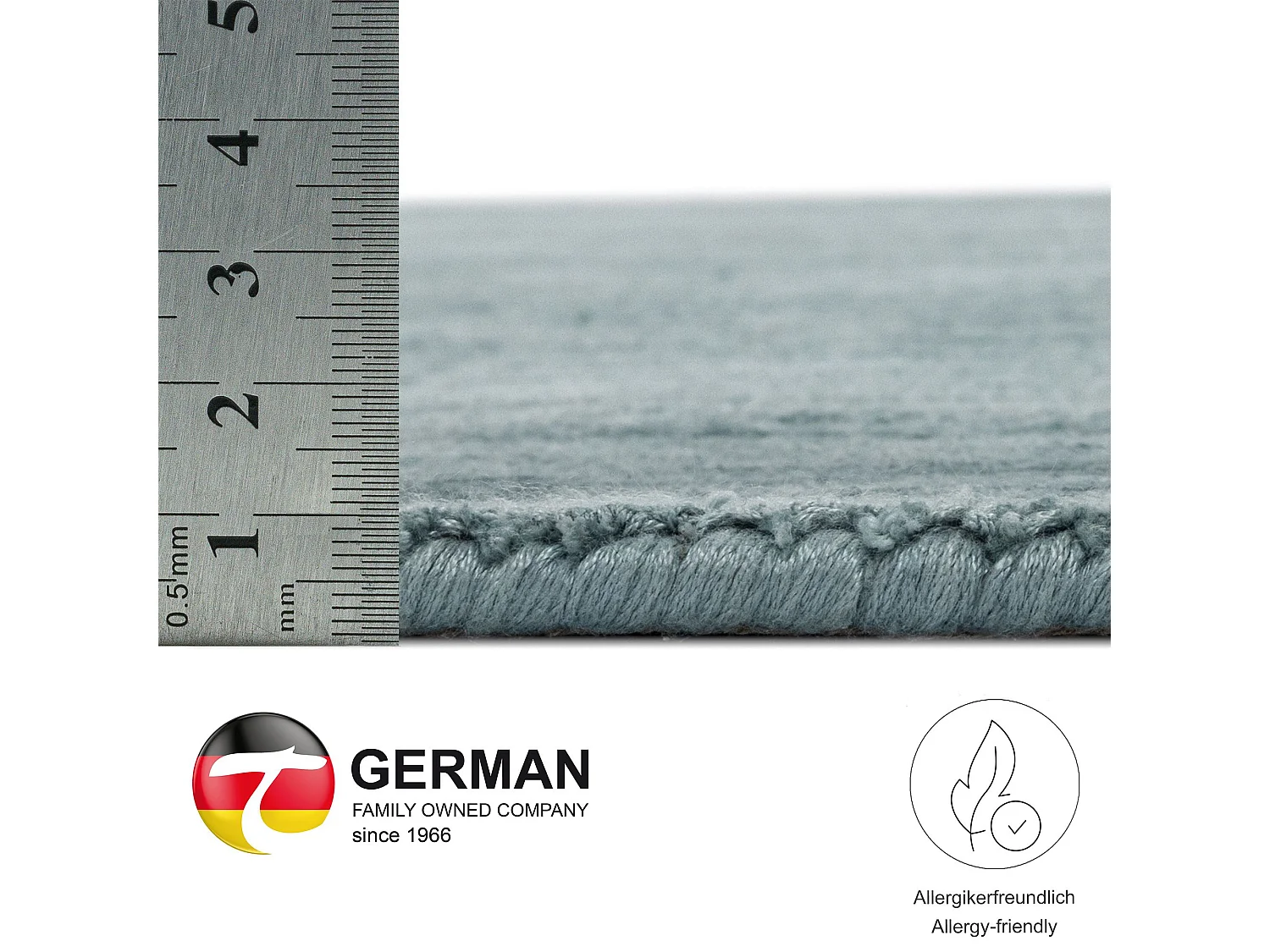 Handgeweven tapijt van viscose 120x120 cm lichtturquoise Star