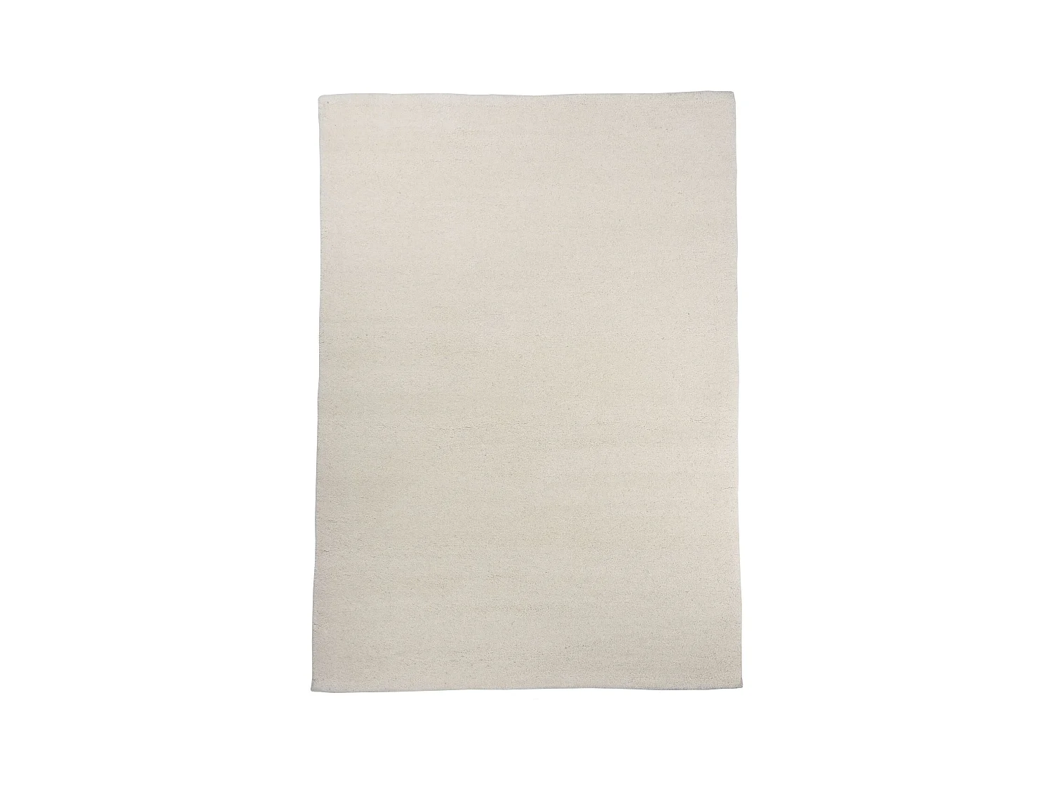 Handgeknüpfter Berberteppich aus Wolle 70x140 cm Weiß Maloronga
