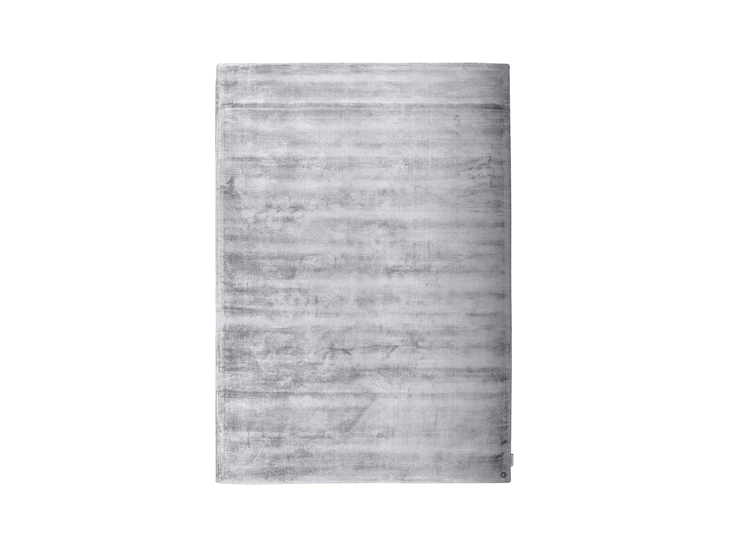 Handgewebter Viskoseteppich 160x230 cm Grau Shine