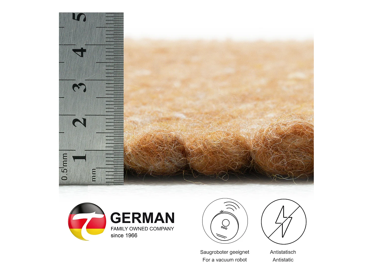 Handgewebter wendbarer Wollteppich 190x250 cm Terrakotta Alpen