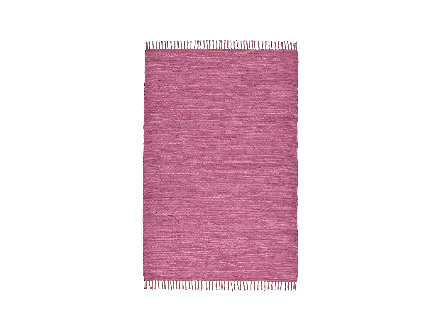 Baumwollteppich handgewebt und wendbar 60x120 cm Fuchisa Happy Cotton