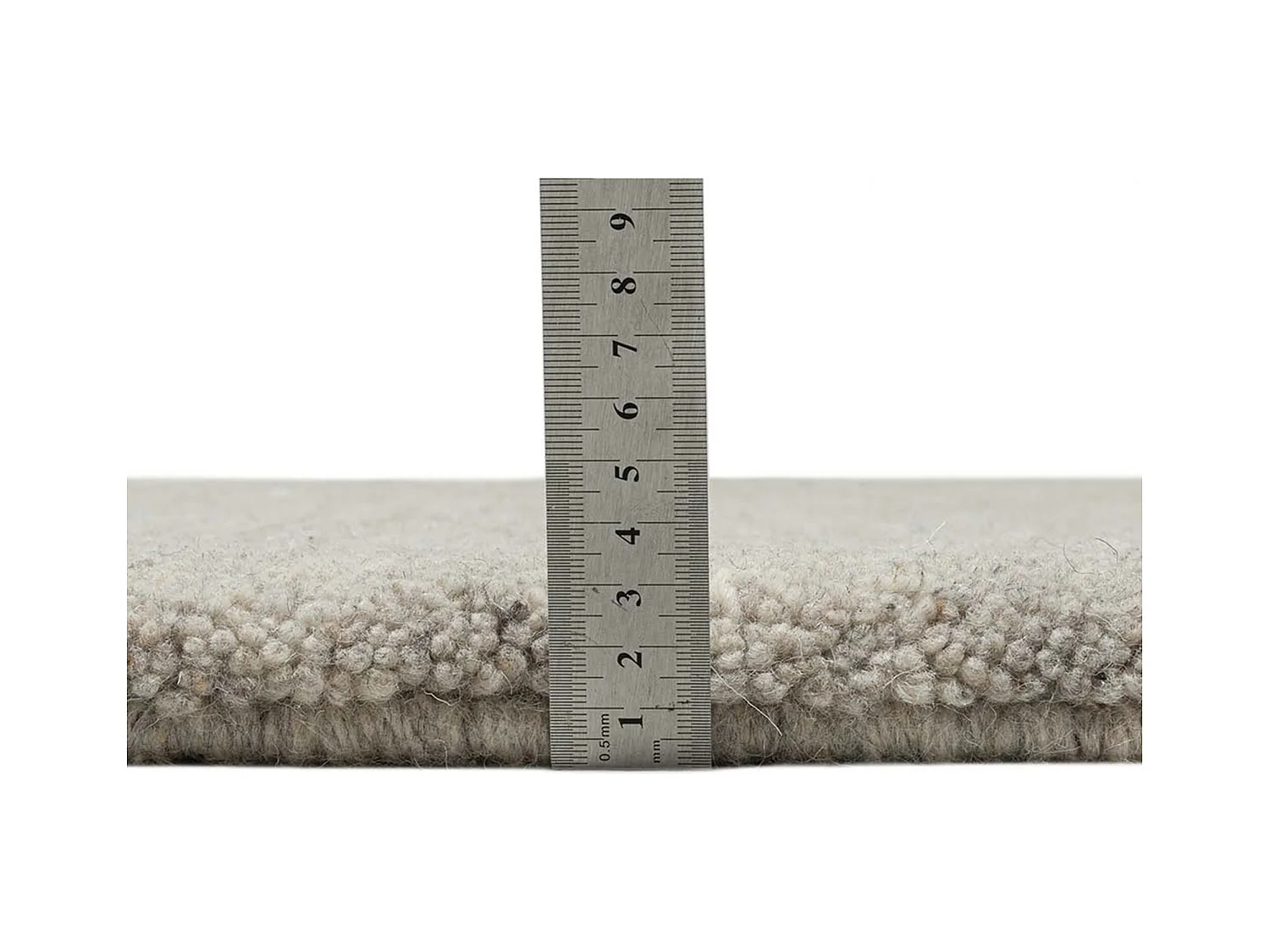 Handgeknüpfter Berberteppich aus Wolle 70x240 cm Sand Imaba Super