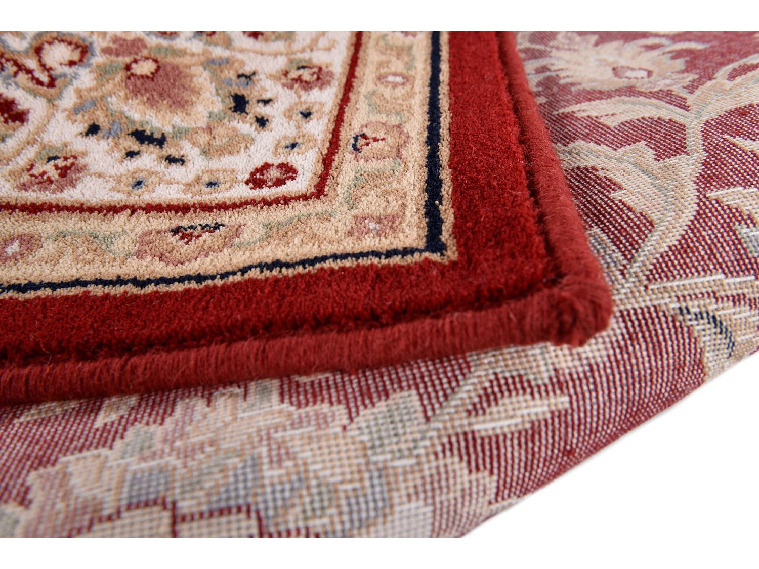 Tapis d'Orient tissé avec bordure 160x230 cm rouge Dolna