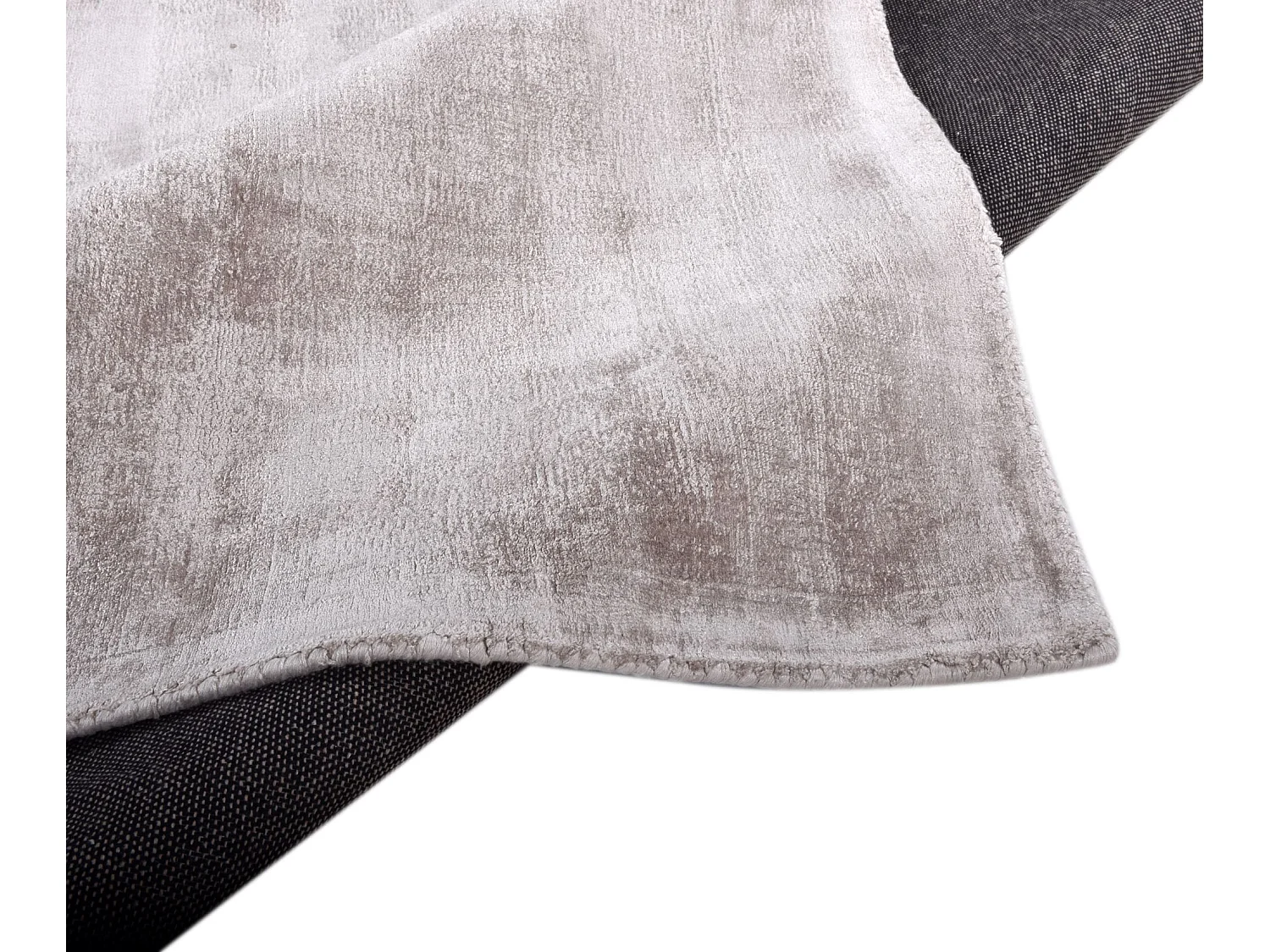 Tapis en viscose tissé à la main 50x80 cm marron clair Shine
