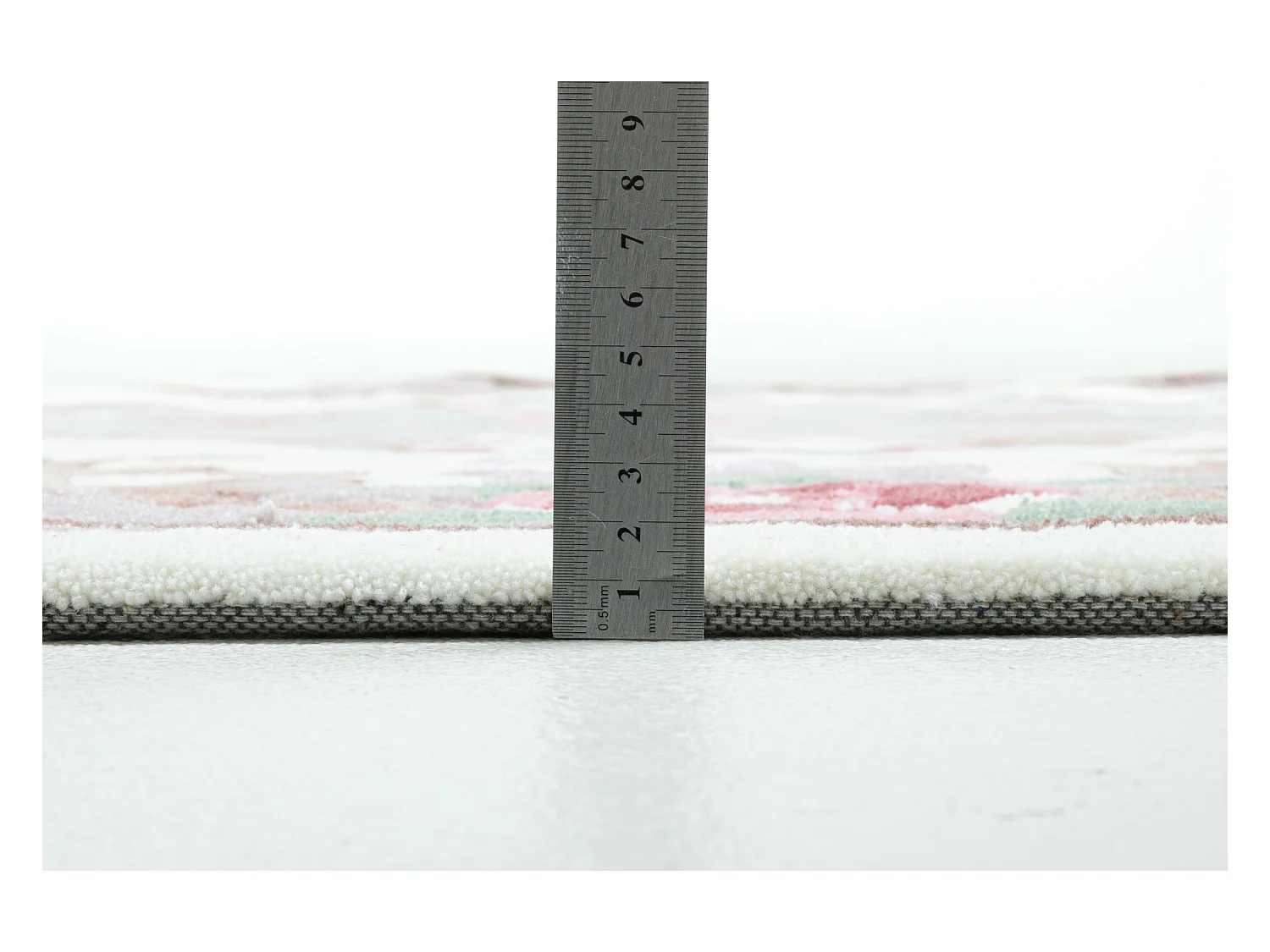 Handgetufteter Teppich mit Bordüre im Aubusson Design 190x290 cm Beige Ming